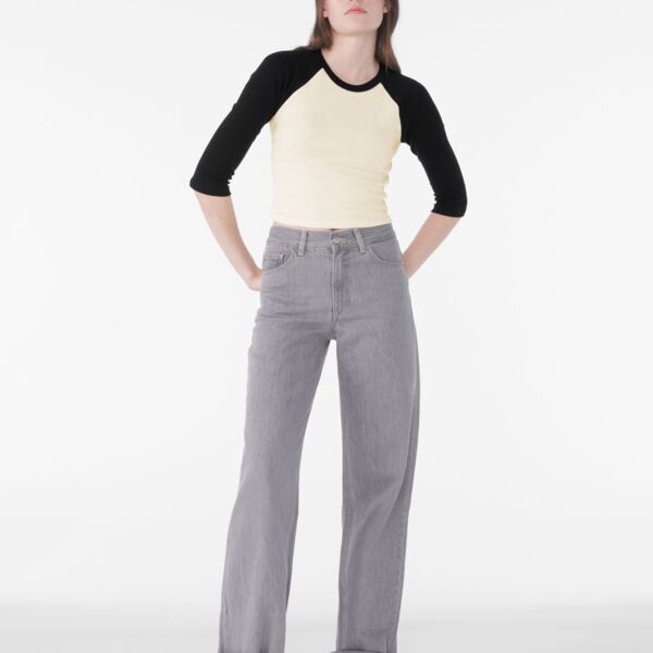 Women's Micro Rib 3/4 Raglan Tee Thumbnail