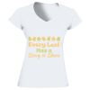 Softstyle® Ladies' V-Neck T-Shirt Thumbnail